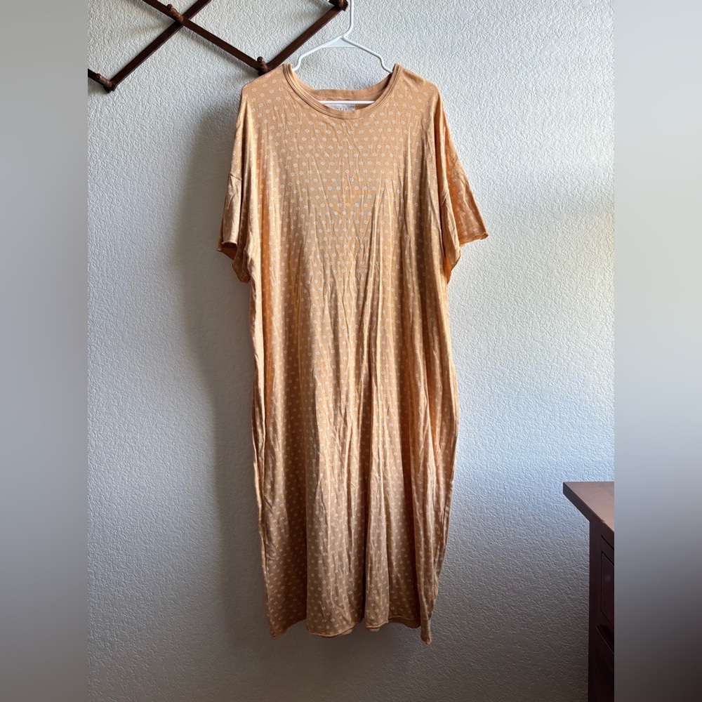 Rare THE GREAT. Boxy Dress in Goldenrod Floral Print